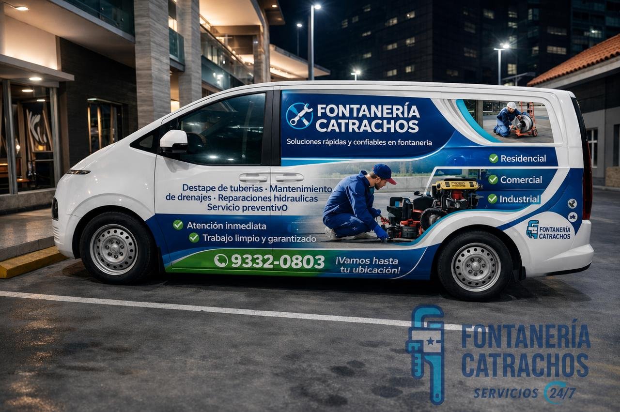 Unidad móvil de Fontanería Catrachos